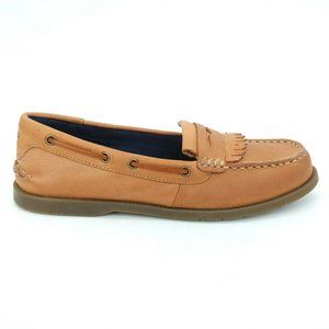 Sperry Womens Conway Kilty Leather Loafer Tan 9M